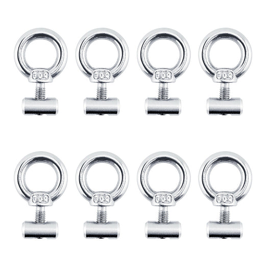 8x Awning Rail Stoppers & Track Screws Suitable For Boat / RV / Caravan Stainless Steel