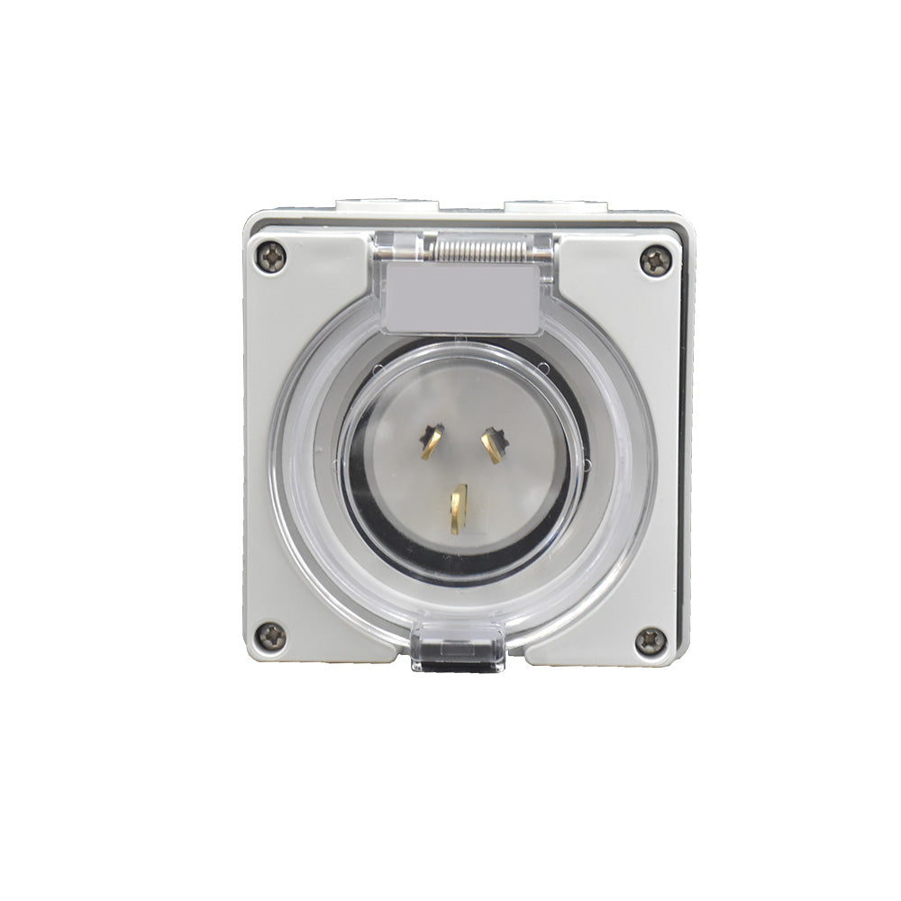 15A 3 Pin Power Inlet Suitable For Caravan Motor Home RV 250V Electrical Socket