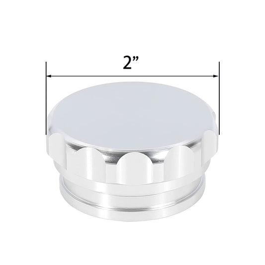 2in Aluminium Alloy Weld-On Filler Neck And Cap Suitable For Oil Fuel Water Tank Silver