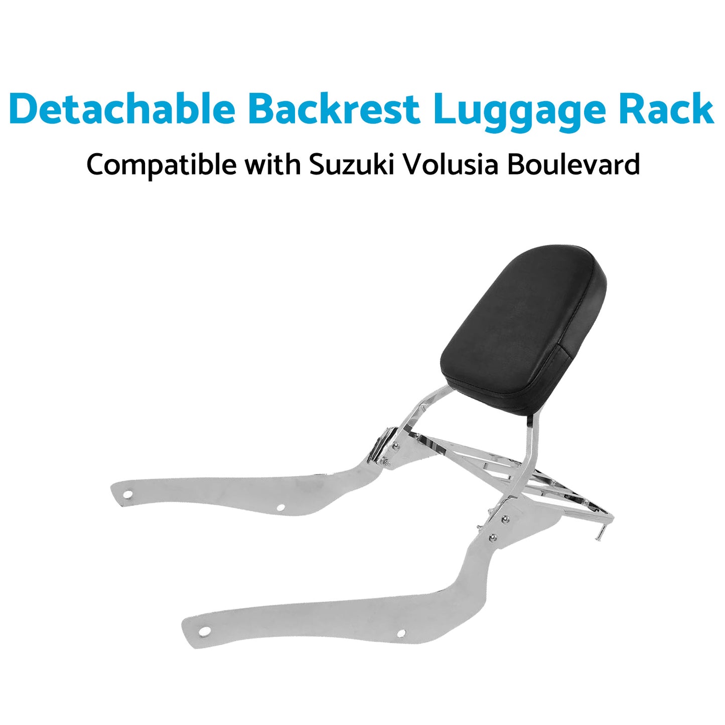 {{ Backrest Sissy Bar W  Luggage Rack Suitable For Suzuki Boulevard C50 2005-2011 }} - Buy Car Parts Online at {{ Kaka Auto Parts }}.
