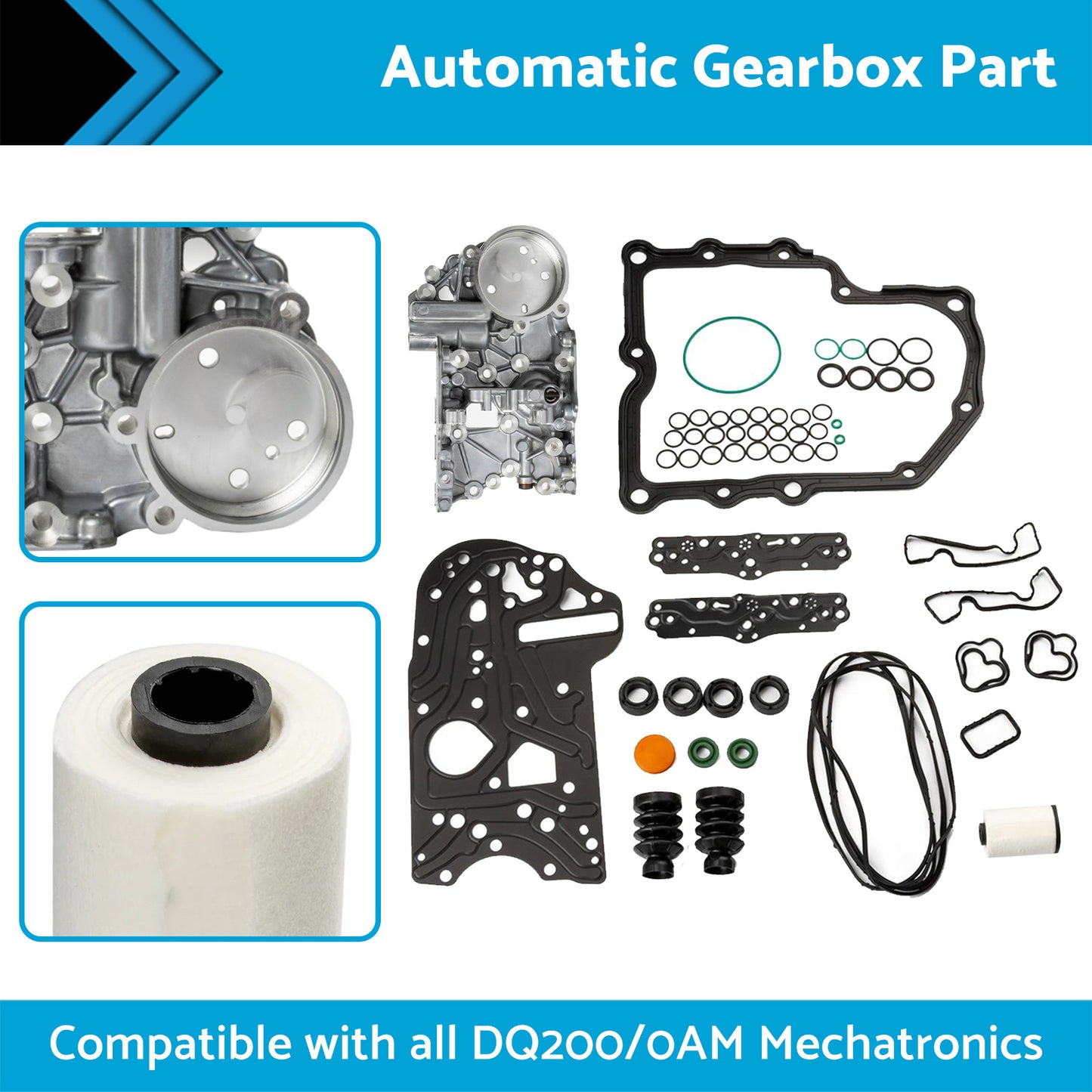 {{ 0AM DQ200 DSG Mechatronic Overhaul Valve Body Repair Kit For Audi VW Seat Skoda }} - Buy Car Parts Online at {{ Kaka Auto Parts }}.