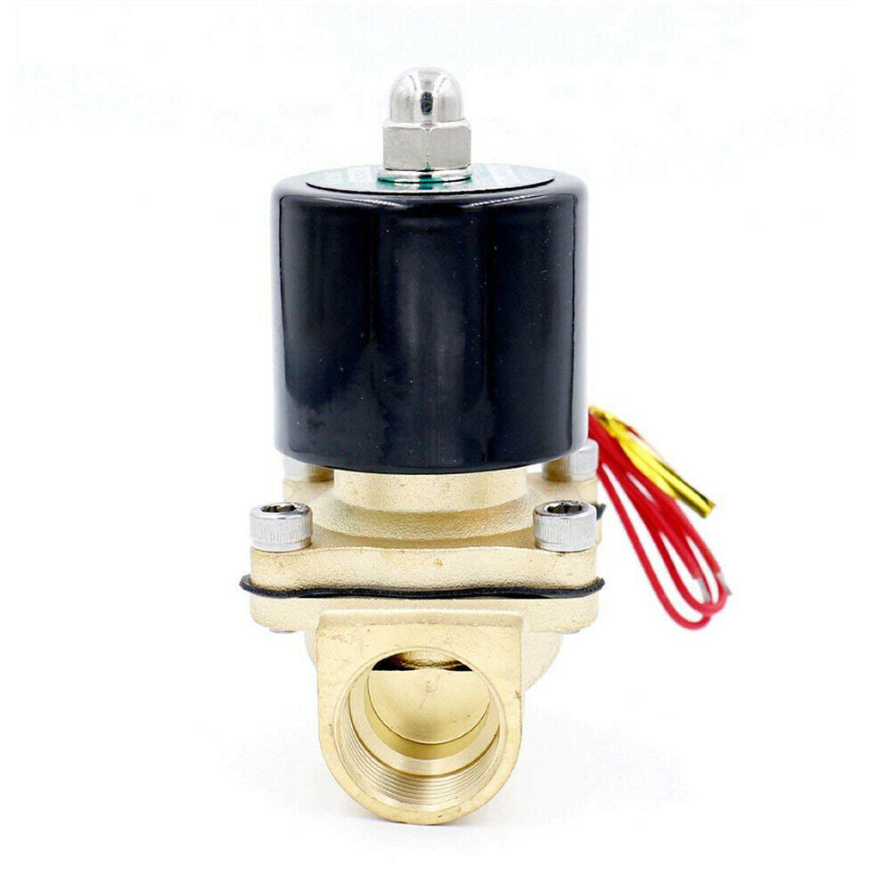 {{ 2 Way Electric Solenoid Valve Water Air Brass N/C Gas Oil Normally Closed DC 12V }} - Buy Car Parts Online at {{ Kaka Auto Parts }}.