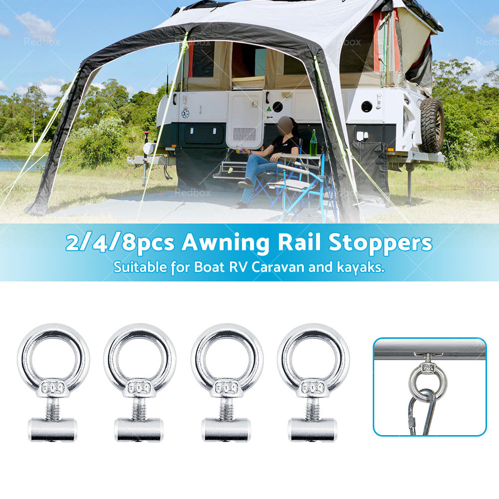 {{ 2 or 4 or 8PCS Awning Rail Stoppers Rail Track Screws for Boat Caravan Stainless Steel }} - Buy Car Parts Online at {{ Kaka Auto Parts }}.