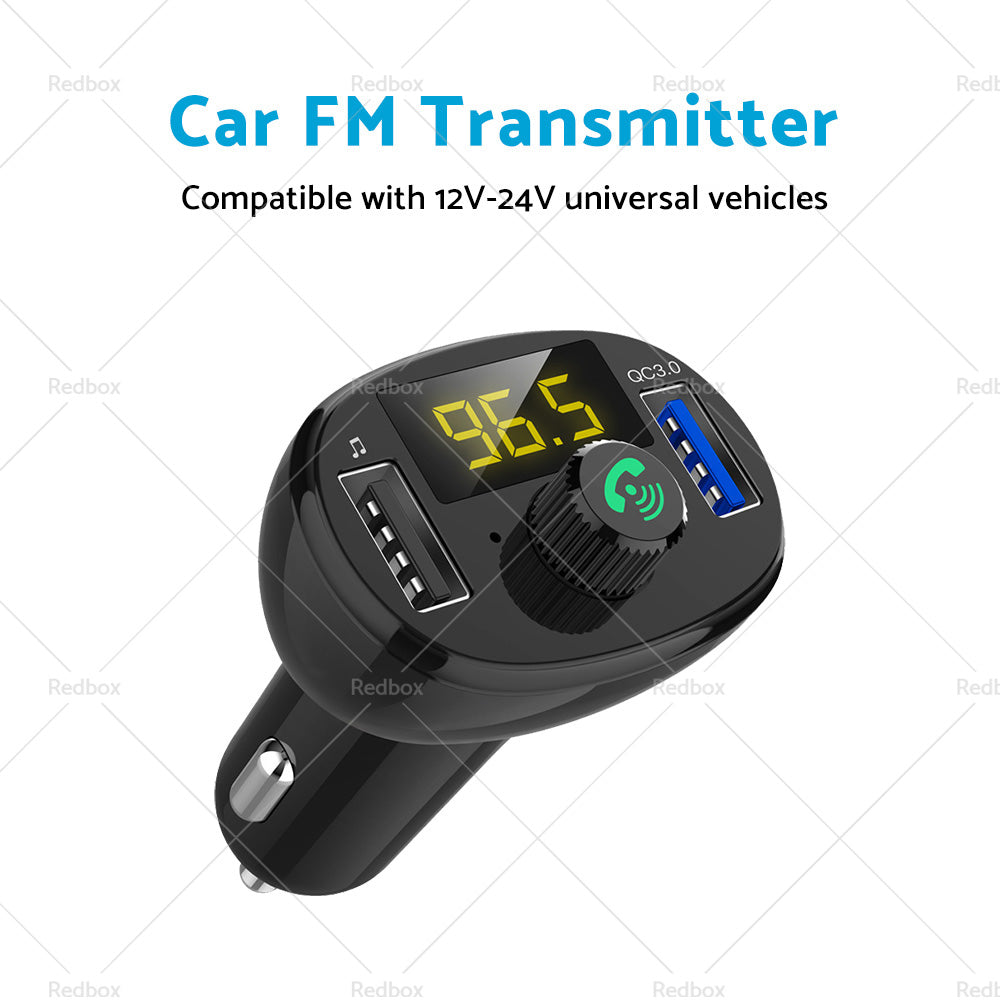 {{ Bluetooth-5. 0 Radio Car Kit Wireless FM Transmitter Dual USB Charger MP3 Player }} - Buy Car Parts Online at {{ Kaka Auto Parts }}.