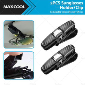 compare product 2pcs Car Glasses Holder Clip Case Sunglasses Eyeglasses Ticket Card Clip Holder
