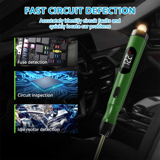 Auto Car Circuit Tester Pen Probe Light Tool Suitable For 6V 12V 24V Vehicle Electrical Systems