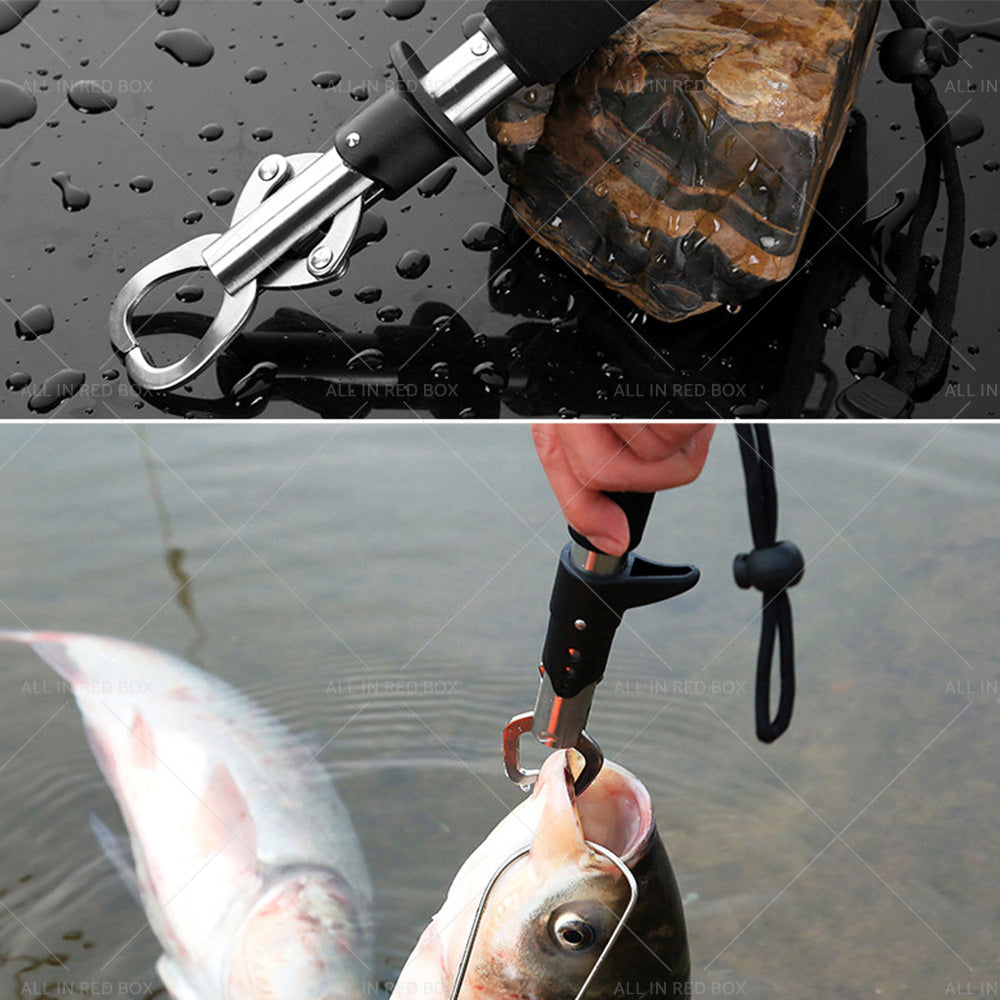 {{ Stainless Steel Fish Lip Grabber Gripper Fishing Tool Grip Tackle Scale 30KG }} - Buy Car Parts Online at {{ Kaka Auto Parts }}.