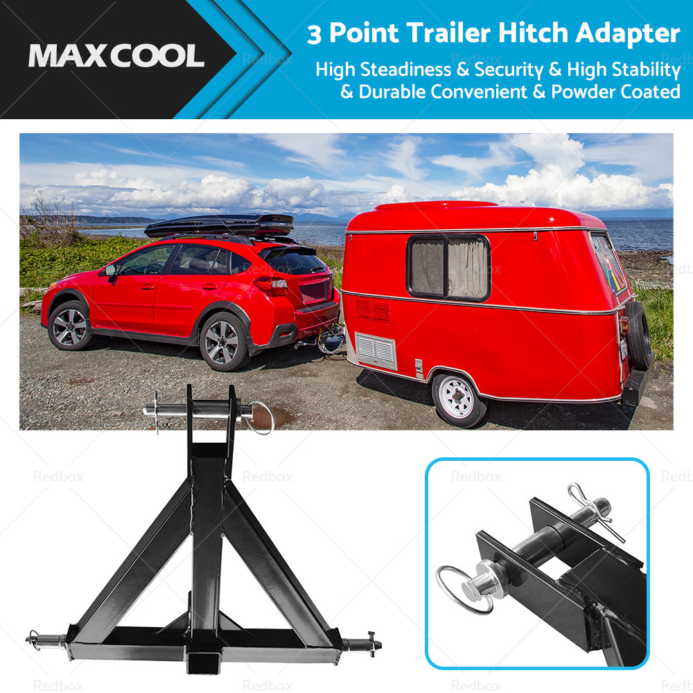 {{ Heavy Duty 3point 2 Receiver Trailer Hitch Cat. 1 Tractor Tow Hook Drawbar }} - Buy Car Parts Online at {{ Kaka Auto Parts }}.