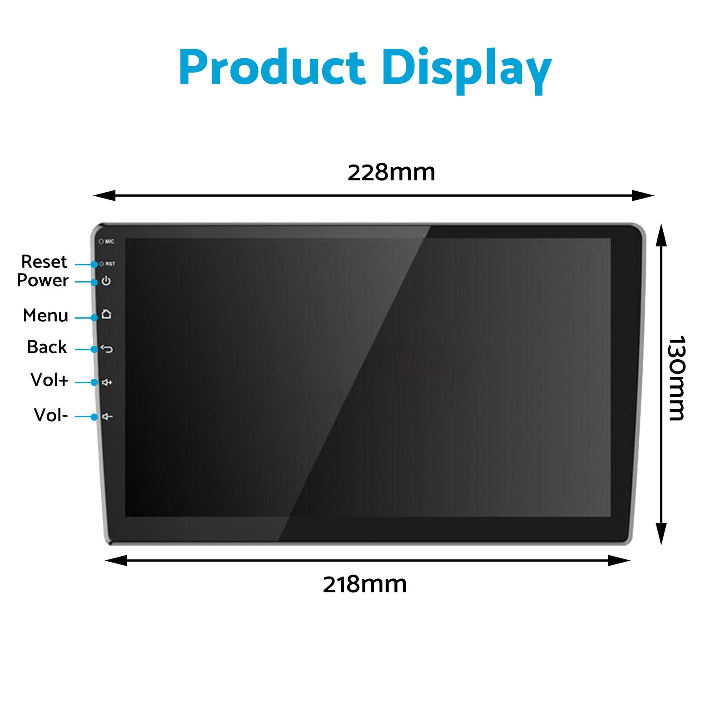 32GB 9in Car Radio Stereo Apple Android 13 w or Cam For Suitable for Hyundai Getz