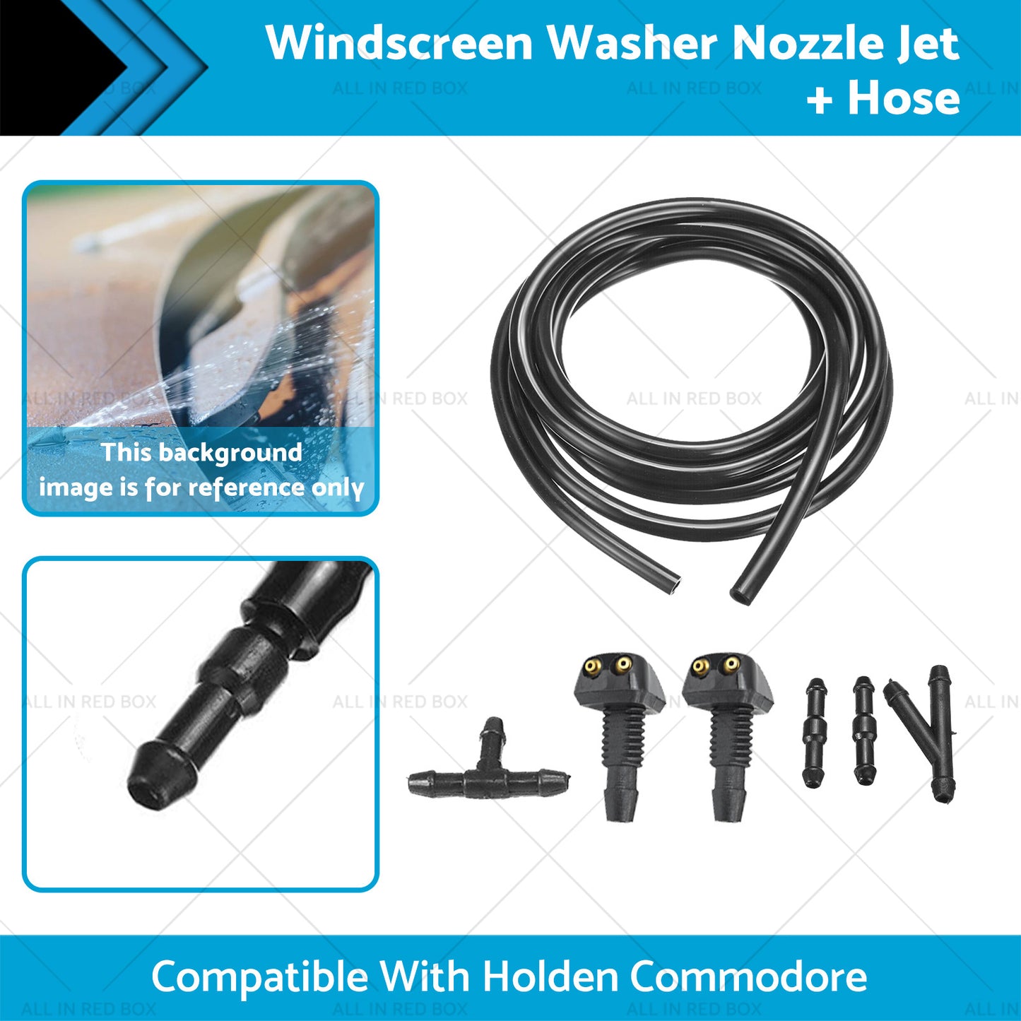 {{ Windscreen Washer Nozzle Jet Hose Kit Suitable For Holden Commodore VB VC VH VK }} - Buy Car Parts Online at {{ Kaka Auto Parts }}.