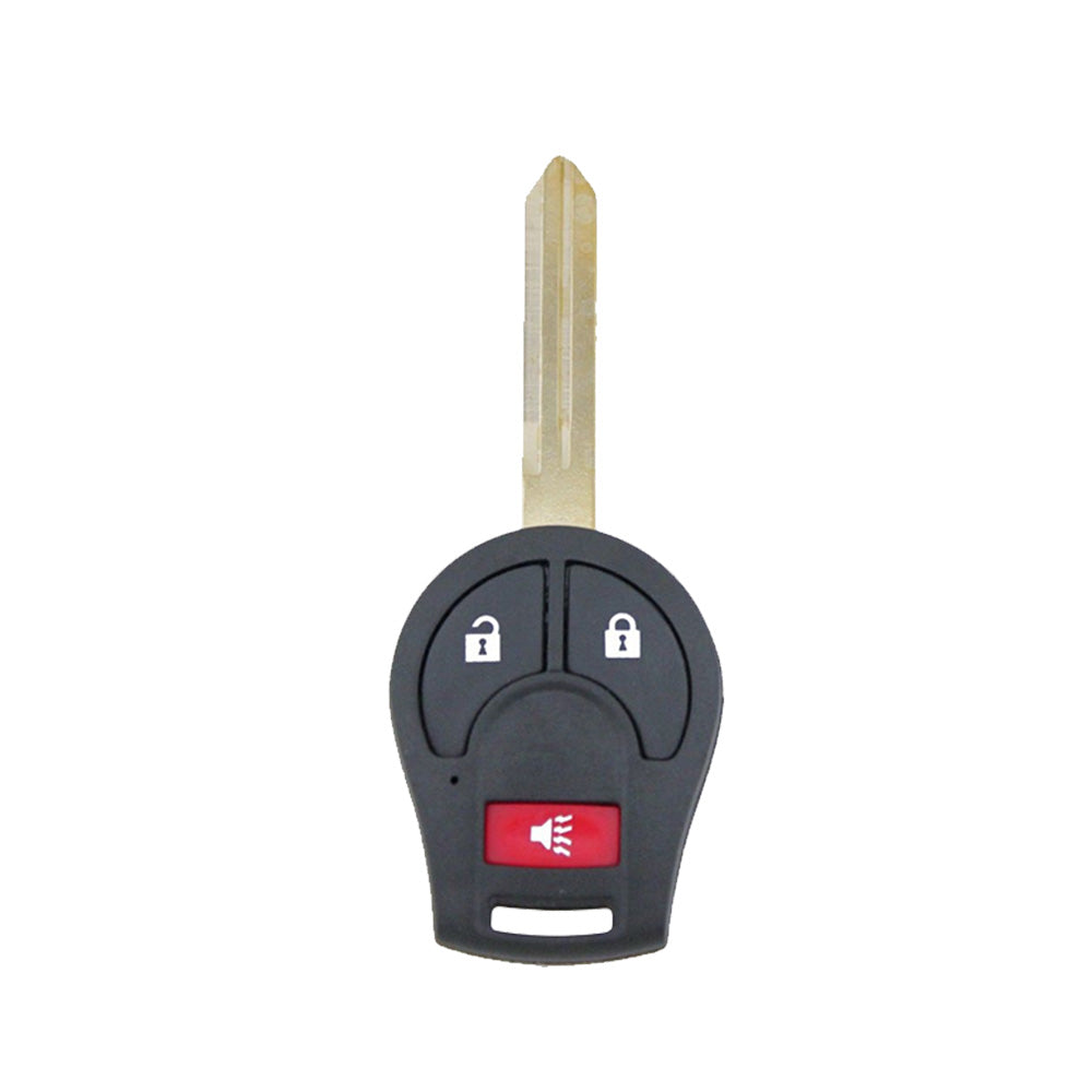 3-Button Complete Remote Car Key 433MHz Suitable For Nissan X-Trail T31, Tiida, Micra, Pulsar & Almera
