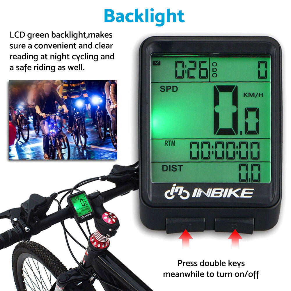Wireless Cycling Bike LCD Speedometer Computer Odometer Suitable For Bicycle Waterproof