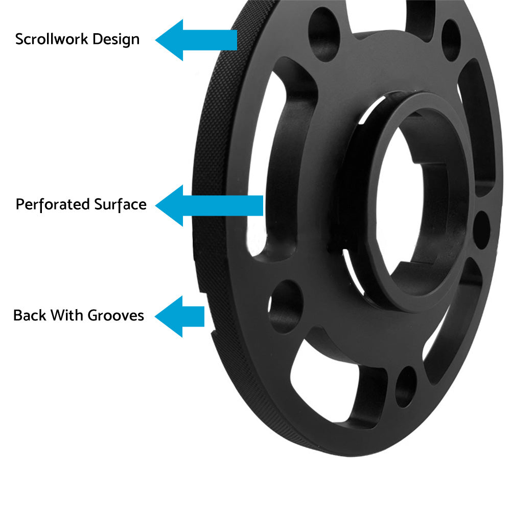 2x 10mm 6061-T6 Wheel Spacers Suitable For Porsche Cayman, Cayenne & Panamera