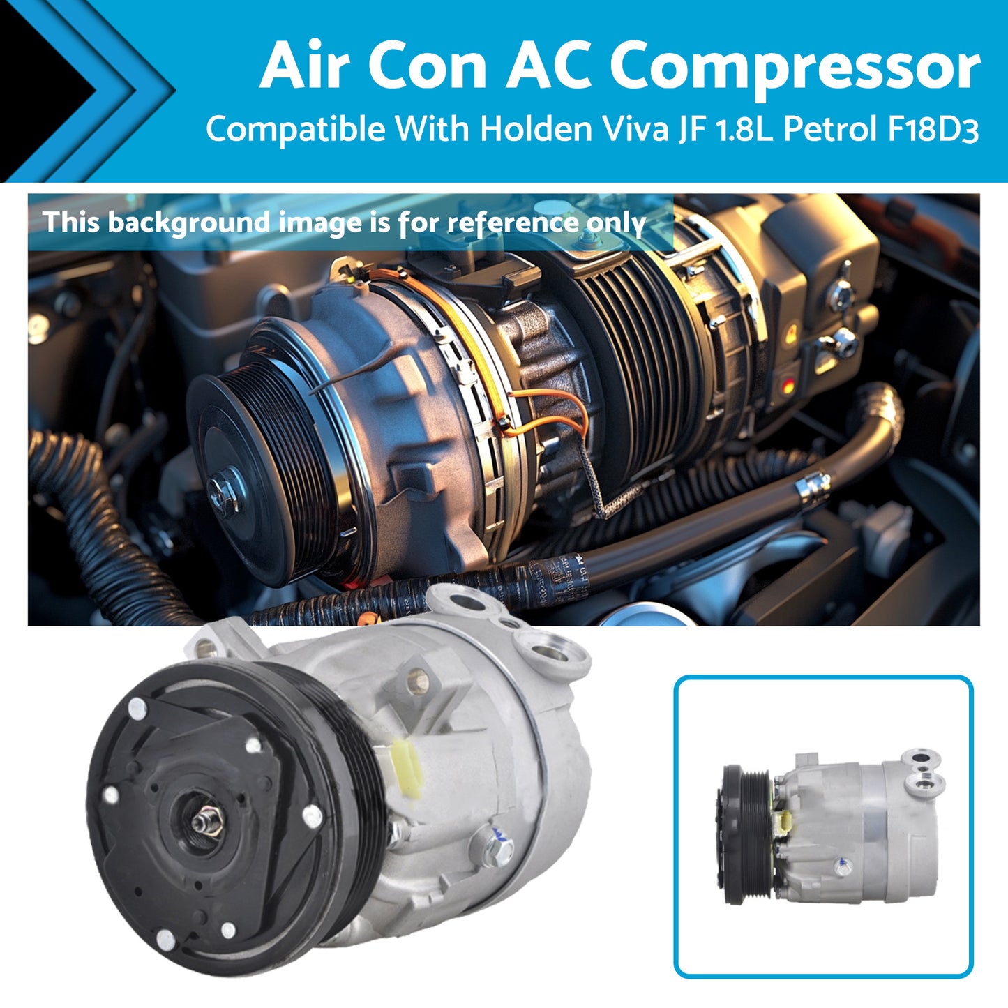 Air Conditioning Compressor Suitable For Holden Viva JF 1.8L Petrol F18D3