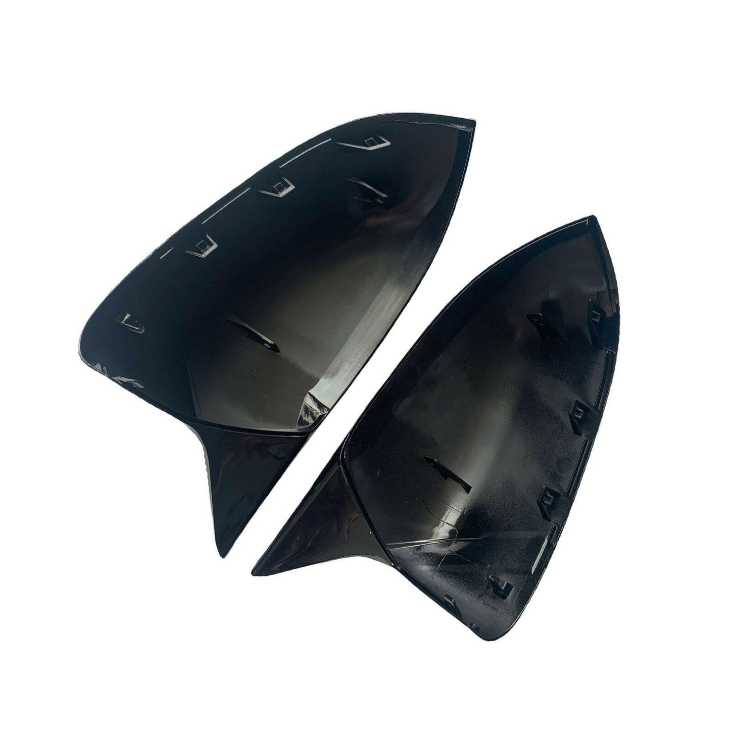 2x Black Rear Mirror Cover Caps Suitable For BMW X3 G01 / X4 G02 / X5 G05 / X6 G06