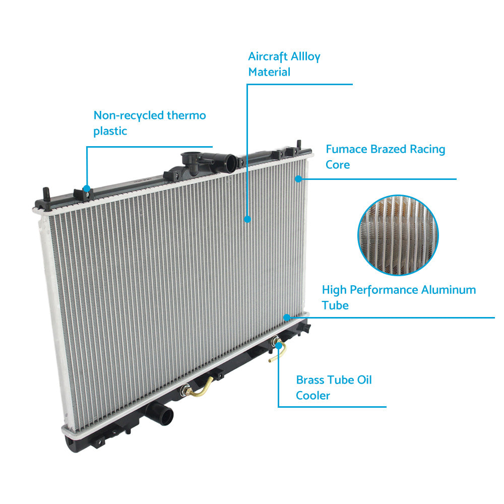 {{ COOL RADIATOR RAD FIT MITSUBISHI LANCER CH CG CS 2. 0 2. 4L 02-07 AT MT }} - Buy Car Parts Online at {{ Kaka Auto Parts }}.
