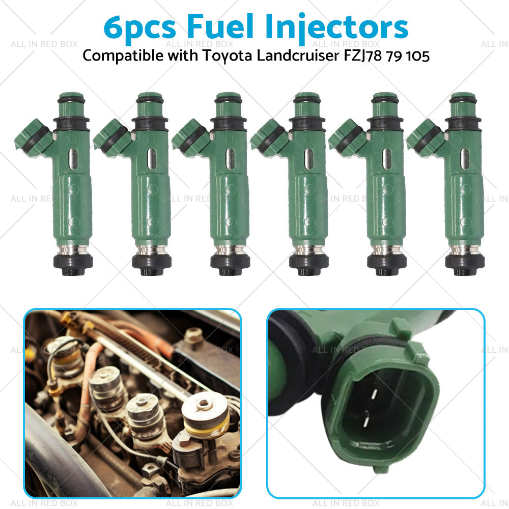 {{ 6PCS Fuel injector Suitable for Toyota Land cruiser FZJ78 79 80 105 4. 5L 1FZ-FE }} - Buy Car Parts Online at {{ Kaka Auto Parts }}.