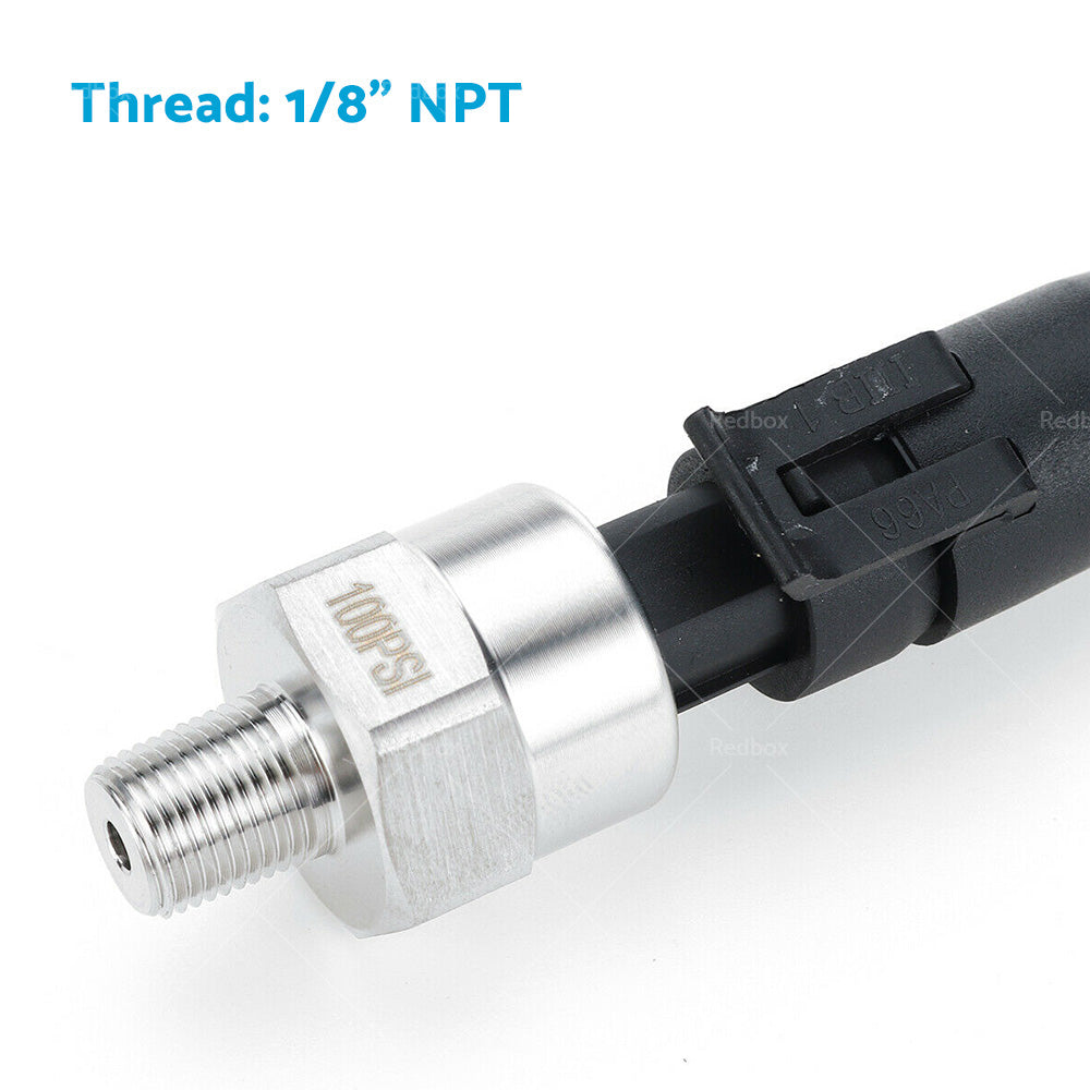{{ 100PSI 5V 1 or 8NPT Stainless Steel Oil Fuel Air Pressure Transducer Sender Sensor }} - Buy Car Parts Online at {{ Kaka Auto Parts }}.