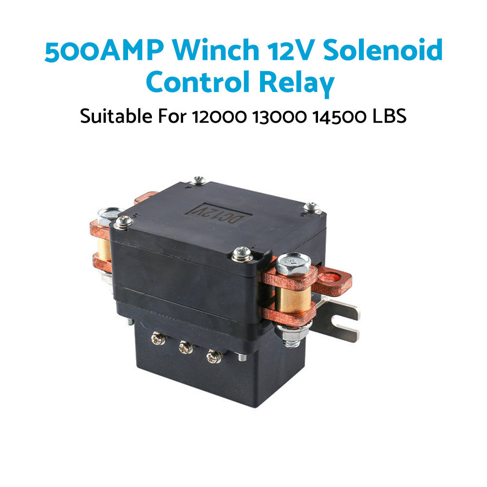 {{ 500AMP Winch 12V Solenoid Control Relay Suitable For 12000 13000 14500 15000 LBS }} - Buy Car Parts Online at {{ Kaka Auto Parts }}.