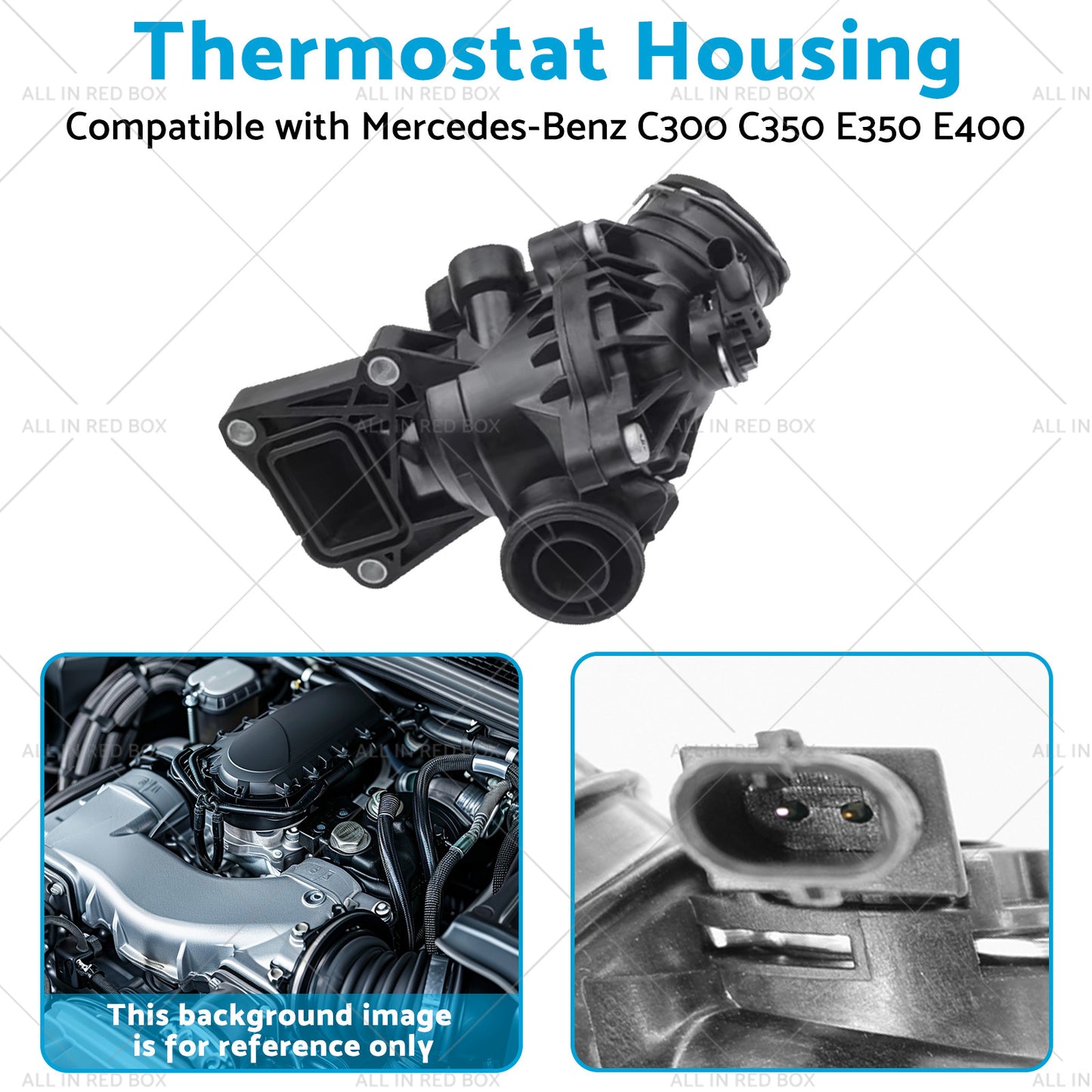 {{ Thermostat Housing Suitable for Mercedes-Benz C300 C350 E350 E400 2762000515 }} - Buy Car Parts Online at {{ Kaka Auto Parts }}.