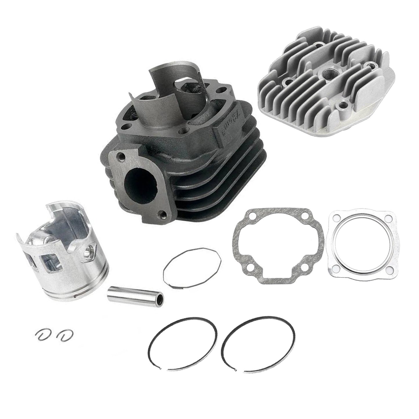 47mm Big Bore Cylinder Head & Piston Kit Suitable For Yamaha Clone Jog 50-70CC