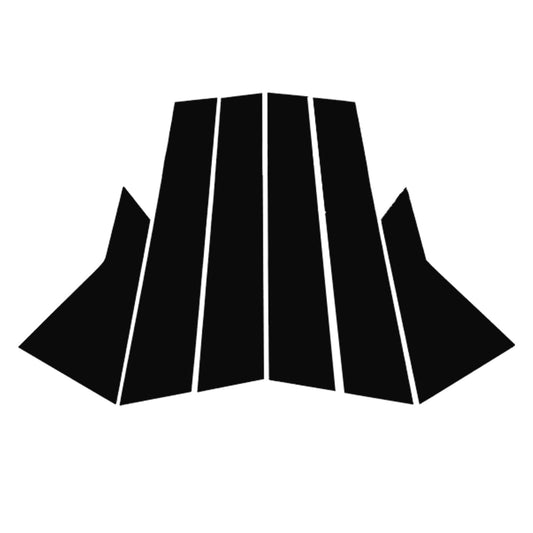 6x Black Pillar Post Cover Trims Suitable For Honda Civic 2022