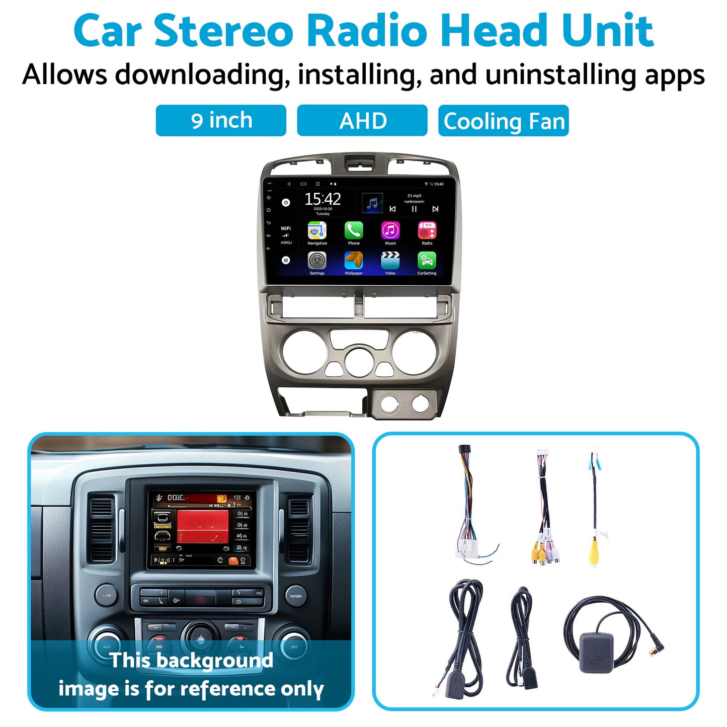 Android Car Stereo Radio with CarPlay, GPS, WiFi, and Camera Suitable For Holden Rodeo 4-64GB