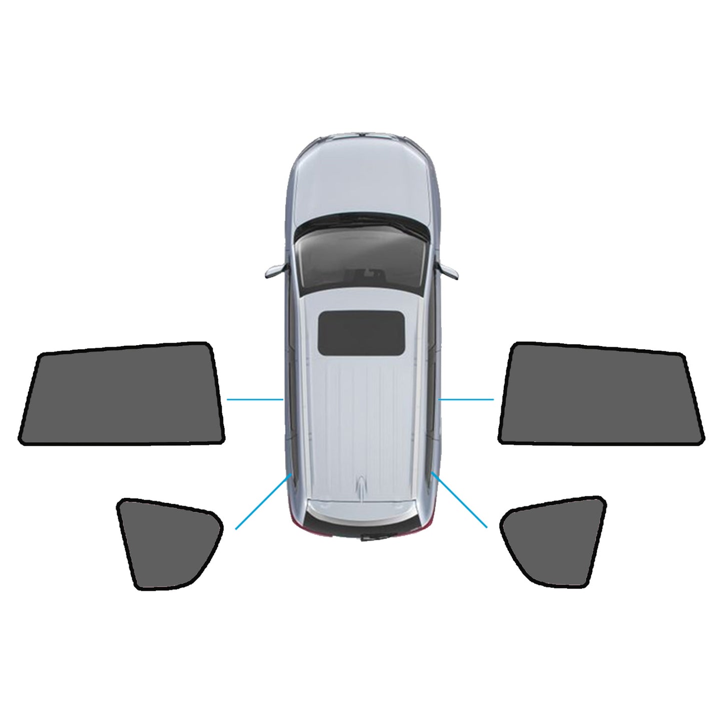 {{ Window Shade Black Suitable For Toyota RAV4 2005-2012 UV Protection Window }} - Buy Car Parts Online at {{ Kaka Auto Parts }}.