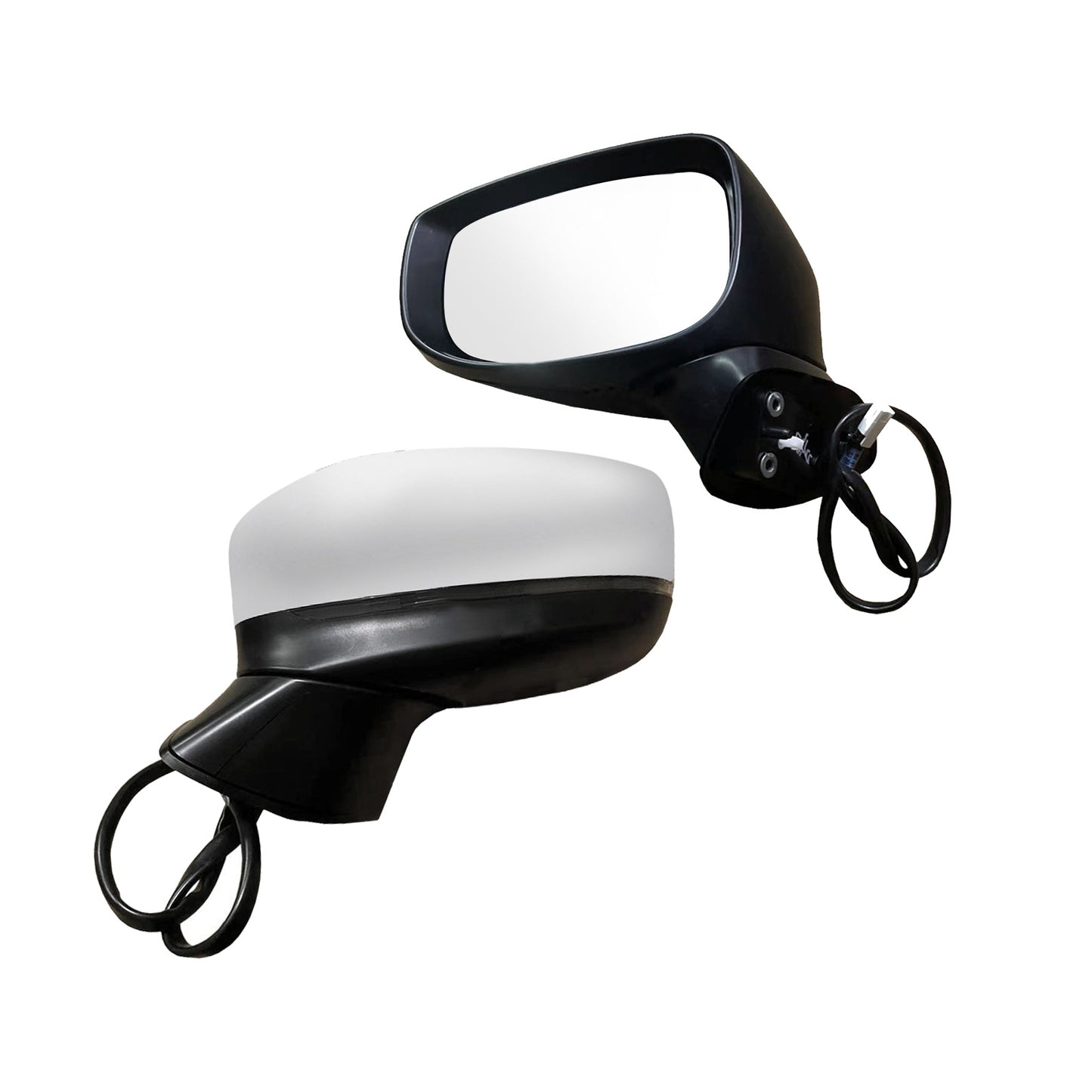 Door Mirror Silver Suitable For Mazda CX-5 2017 Onward With Blind Spot 9 Wires