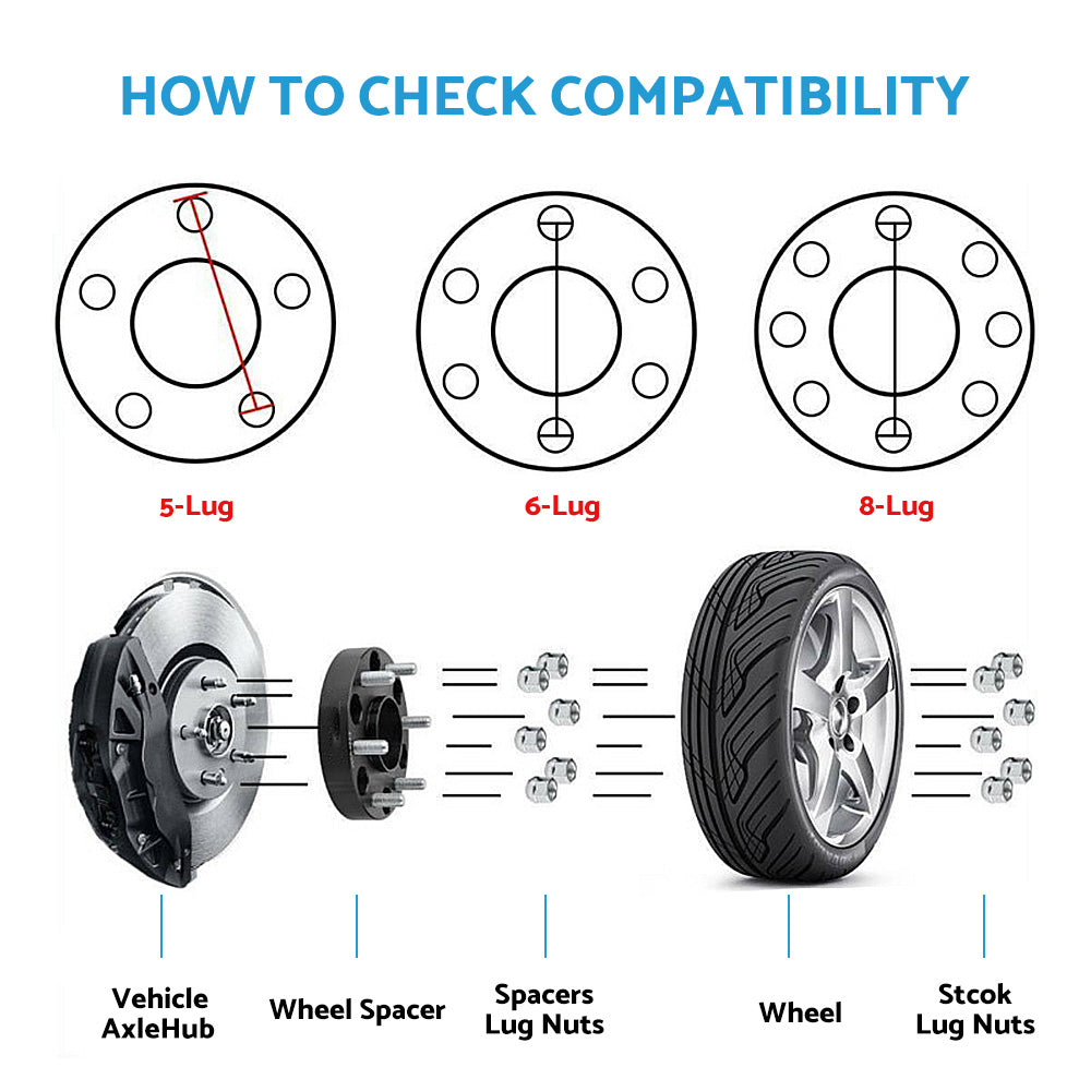 4x 25mm 6x139.7 (5.5in) M12x1.5 Wheel Spacers Suitable For Hilux Pajero Triton Ranger
