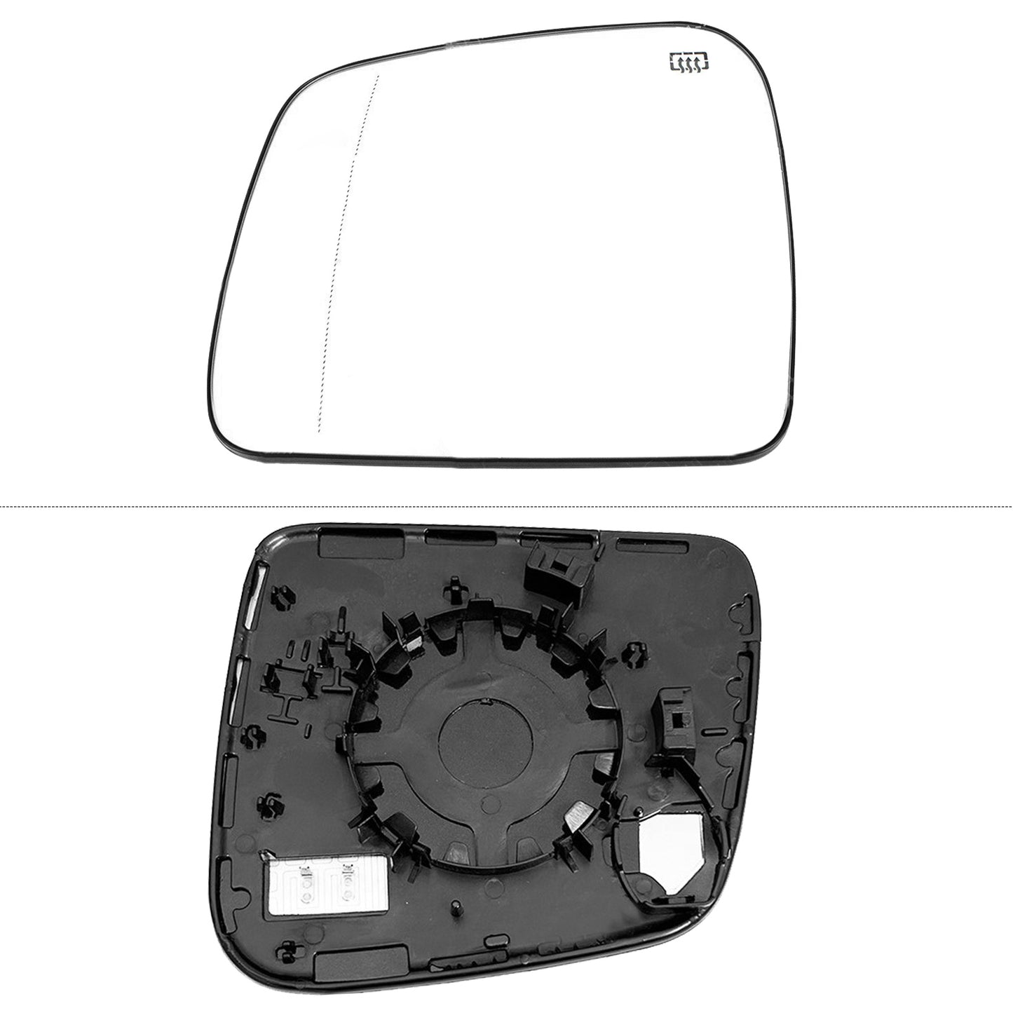 Left Side Mirror Glass Suitable For Jeep Grand Cherokee WK 2010-On Convex Heated Base
