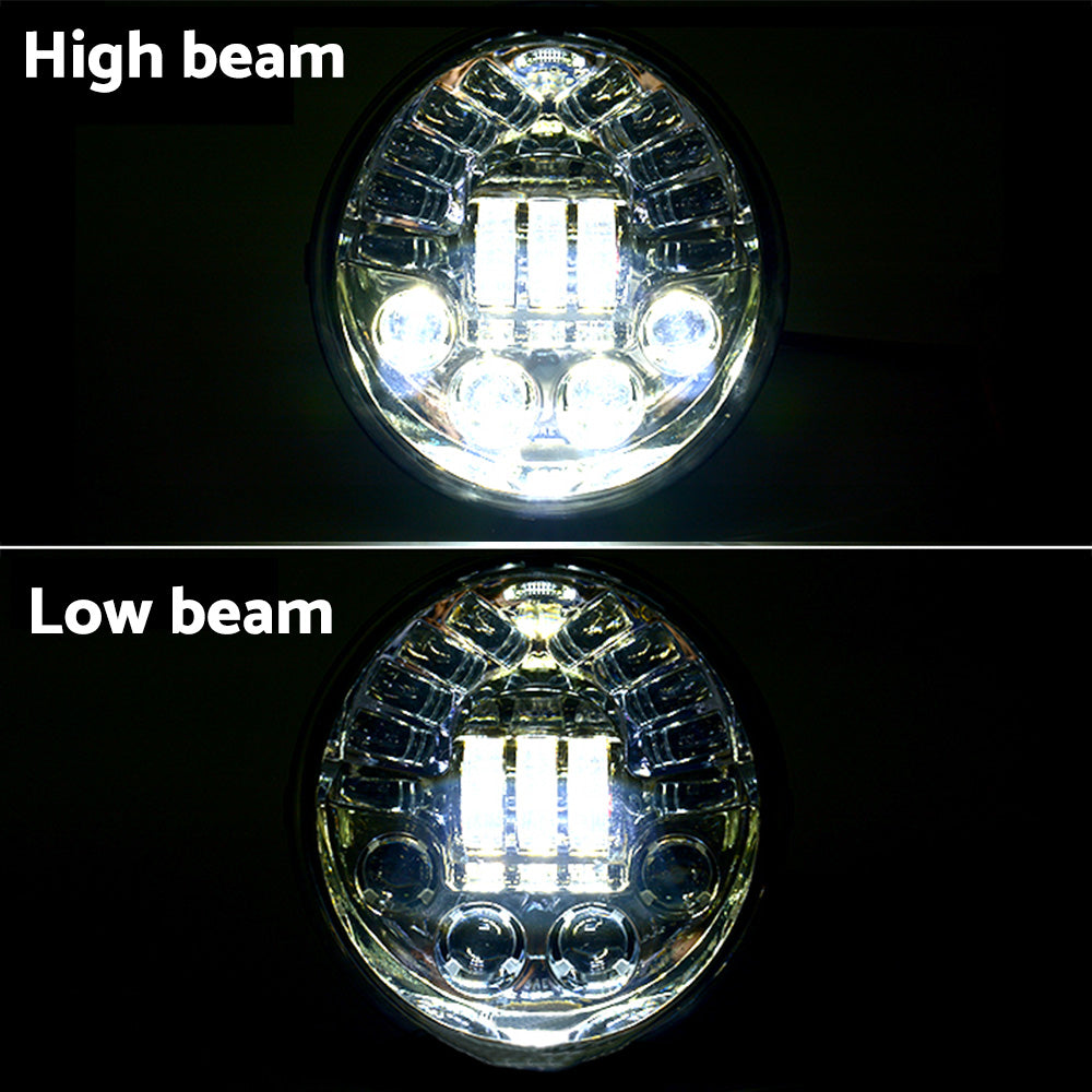 LED Headlight Hi/Lo Lamp Suitable For Harley Davidson VROD, V-Rod, VRSC & VRSCA