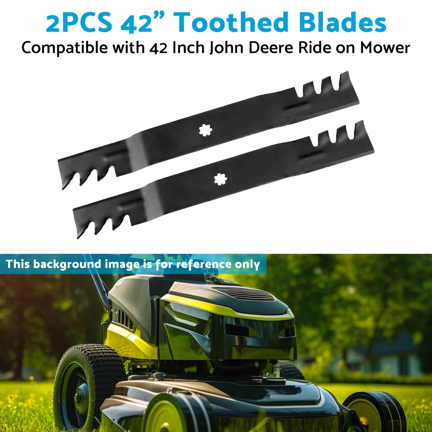 {{ 2PCS 42 inch  Toothed Blades Suitable for John Deere M154061 M154062 GX22151 }} - Buy Car Parts Online at {{ Kaka Auto Parts }}.