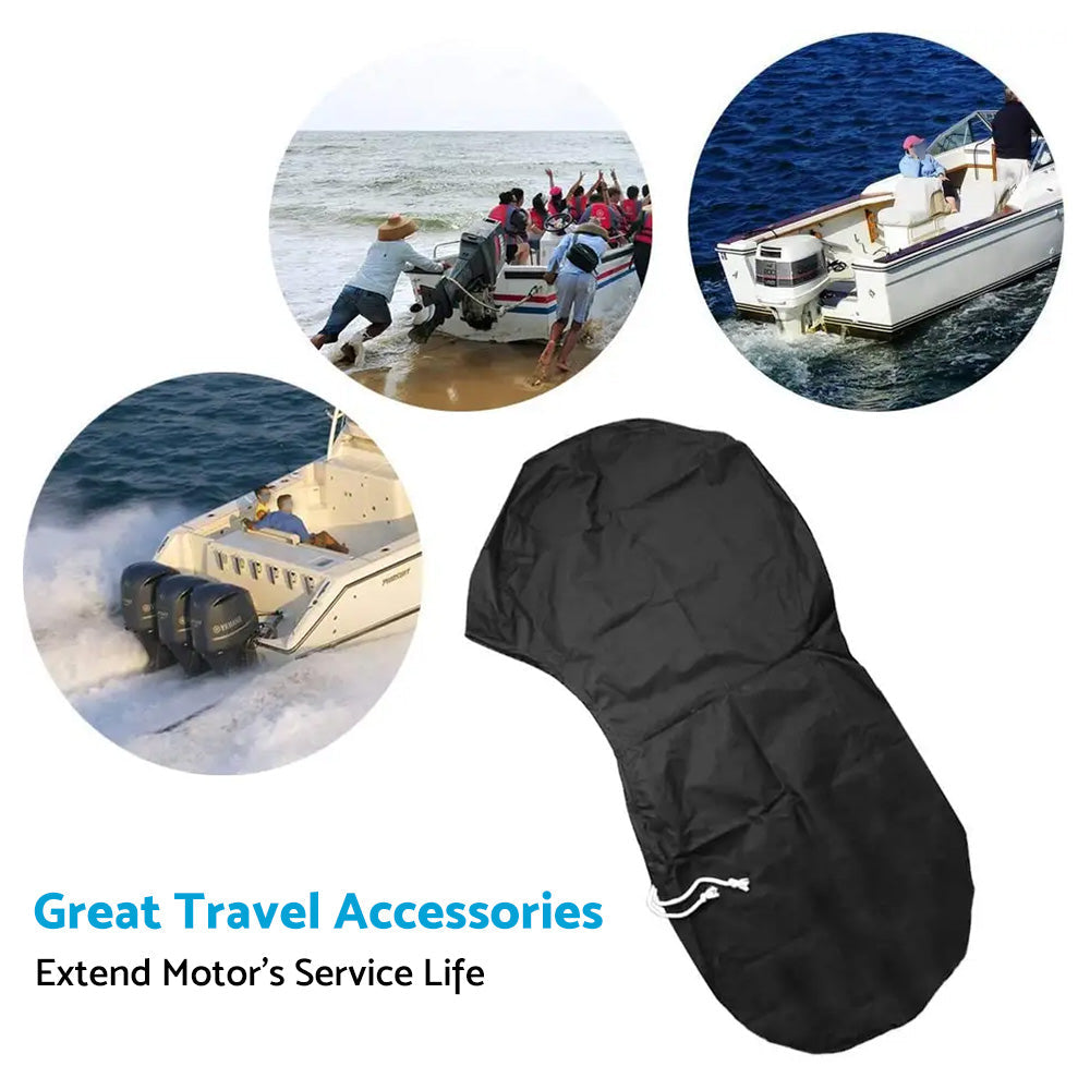 15HP-20HP Full Outboard Boat Motor Engine Cover 420D Dust & Rain Protection