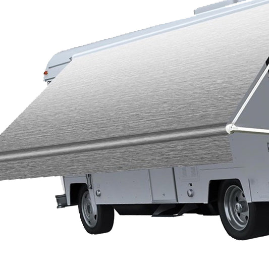 PVC Vinyl Awning Fabric Gray Fade 13-16FT Suitable For RV Caravan Trailer Camper