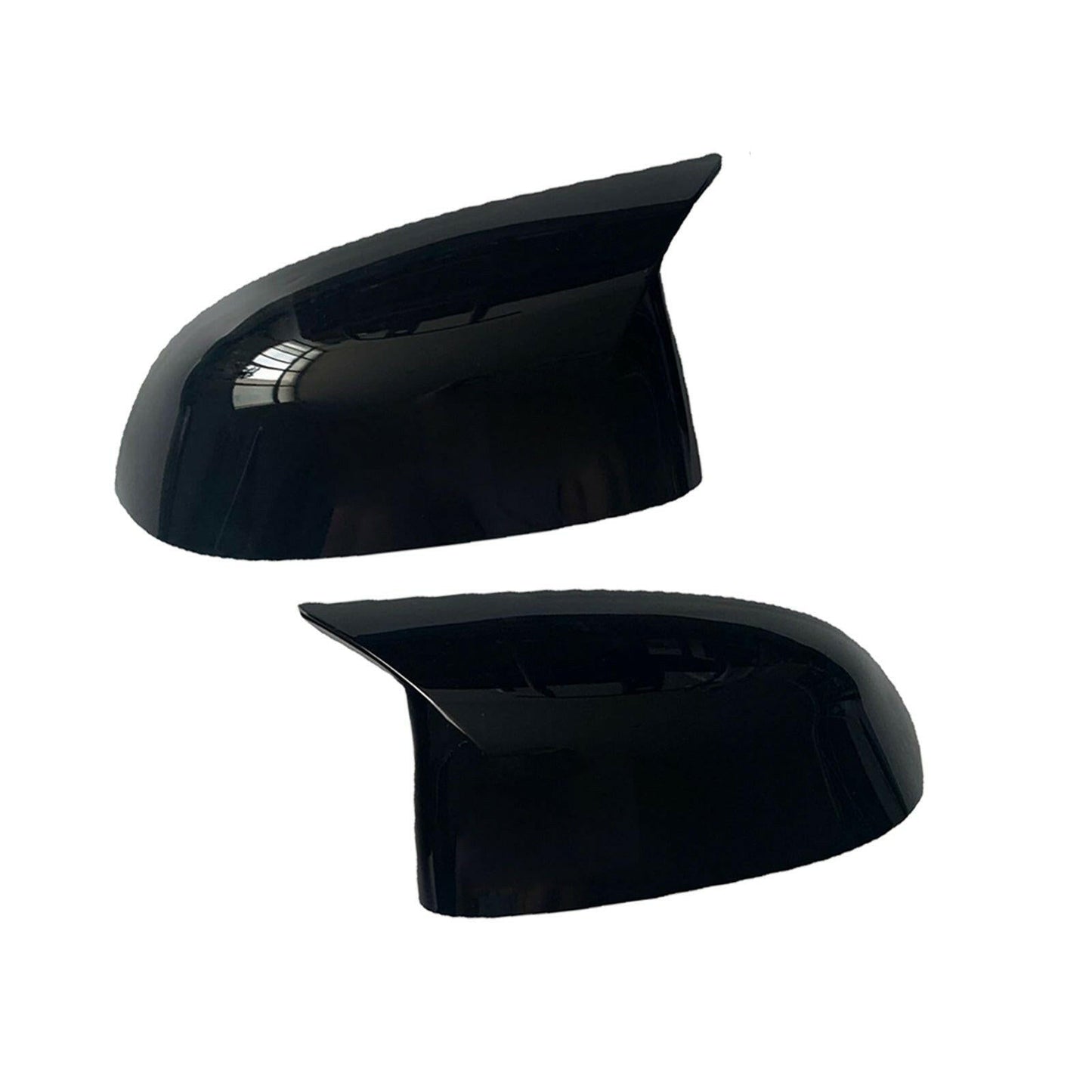 2x Black Rear Mirror Cover Caps Suitable For BMW X3 G01 / X4 G02 / X5 G05 / X6 G06