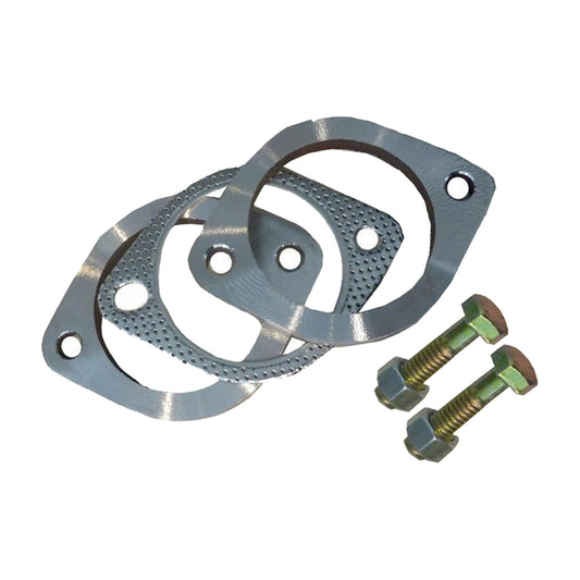 2.5in Universal Exhaust Flange Gasket Plate Bolt Nut Kit 300mm (63mm) Stainless Steel