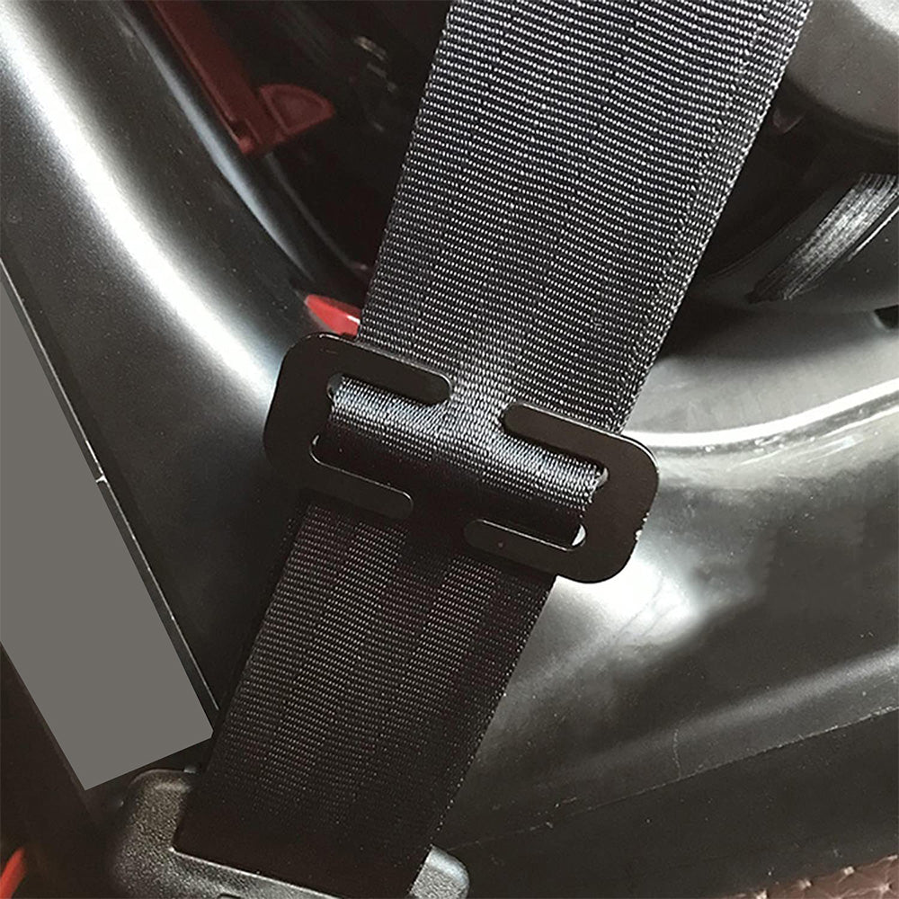 2x Locking Clip Metal Automotive Type Car Safety Seat Belt Steel Adjuster