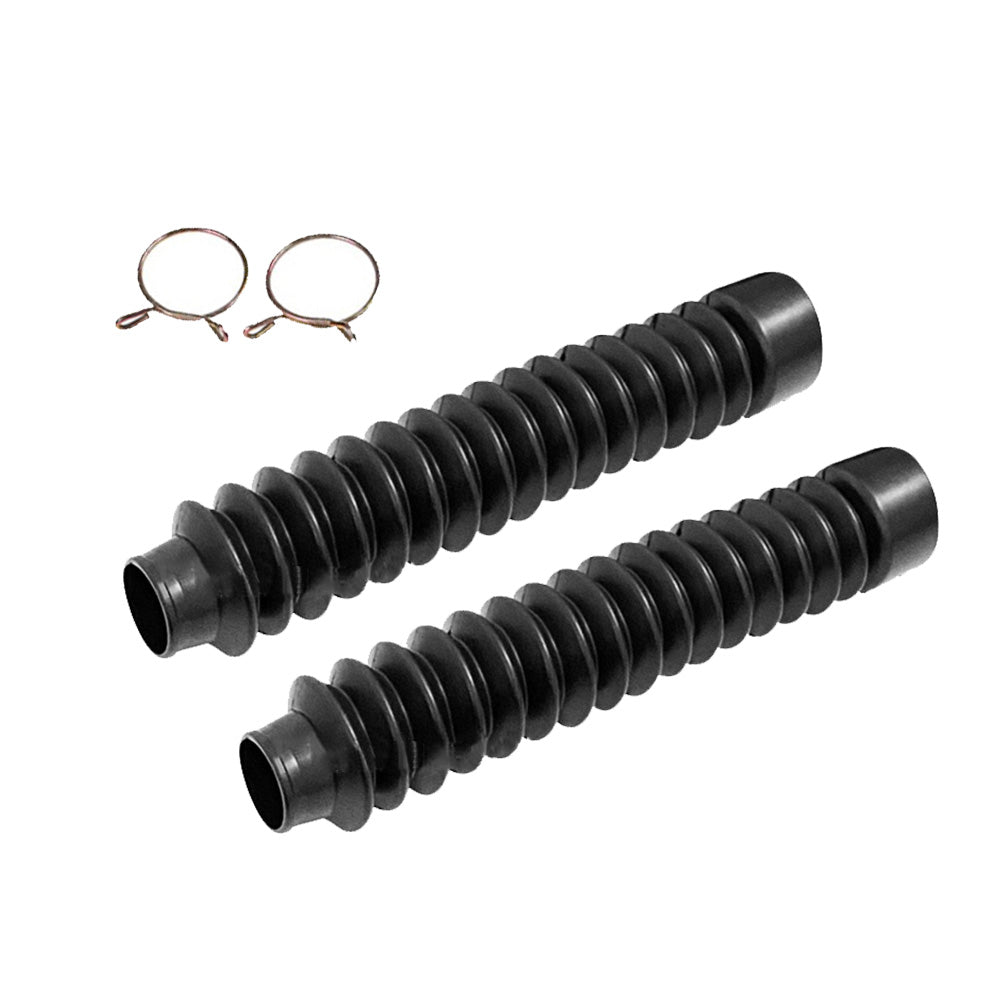 Motorcycle Rubber Front Fork Dust Gaiters Boot Shock Absorber Cover Black Suitable For Motorbike