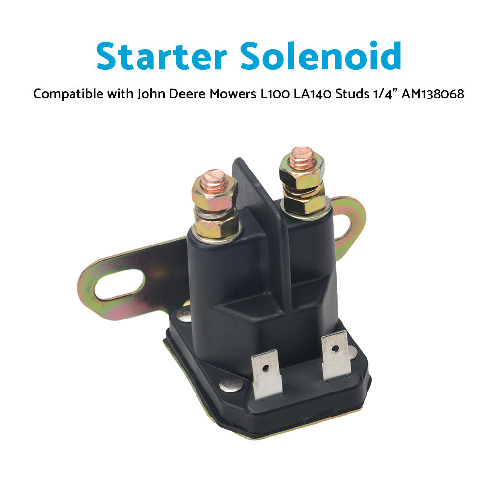 Starter Solenoid Suitable For John Deere Mowers L100 LA140 Studs 1 or 4 inch  AM138068