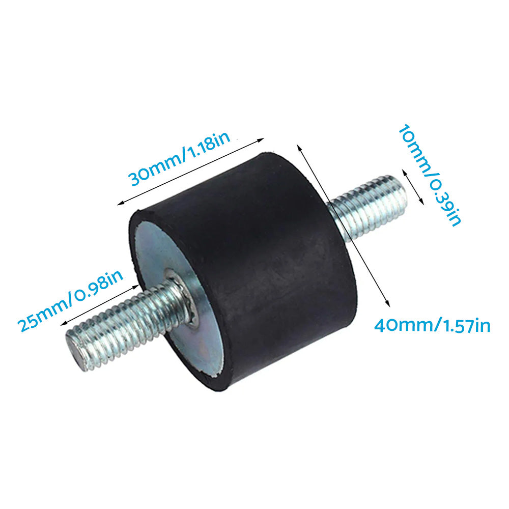 Car Bobbin 30*40mm 4PCS M10 Rubber Shock Absorber Anti Vibration Isolator Mounts