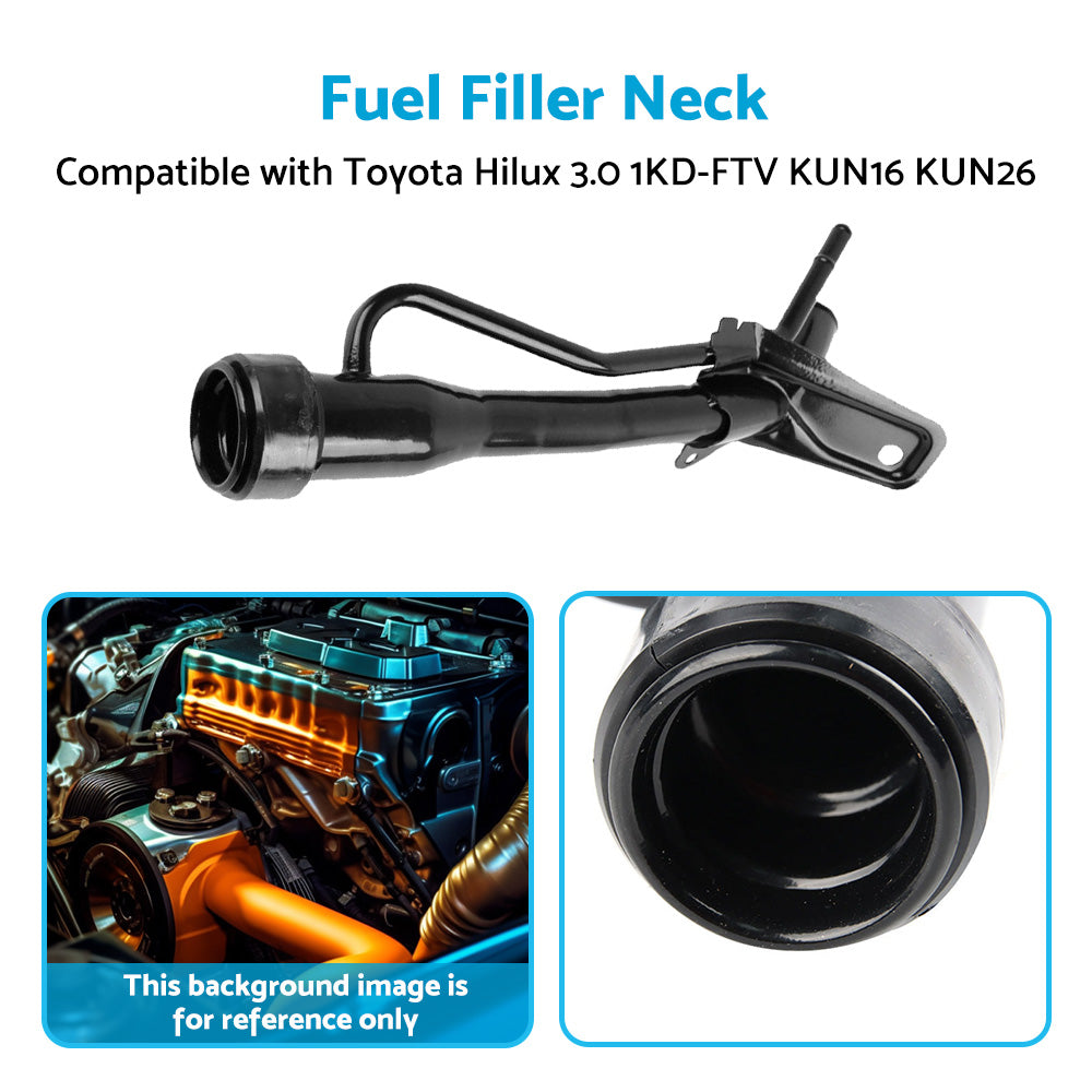{{ Fuel Filler Neck Suitable for Toyota Hilux 3. 0 1KD-FTV KUN16 KUN26 2005-2015 }} - Buy Car Parts Online at {{ Kaka Auto Parts }}.