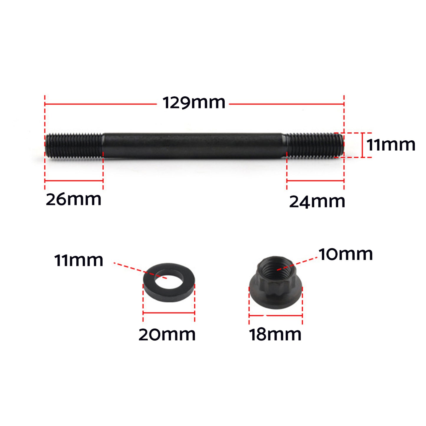 {{ Cylinder Head Stud Kit Suitable For Nissan RB20 RB20DET RB25 2.0L 2.5L 202-4301 }} - Buy Car Parts Online at {{ Kaka Auto Parts }}.