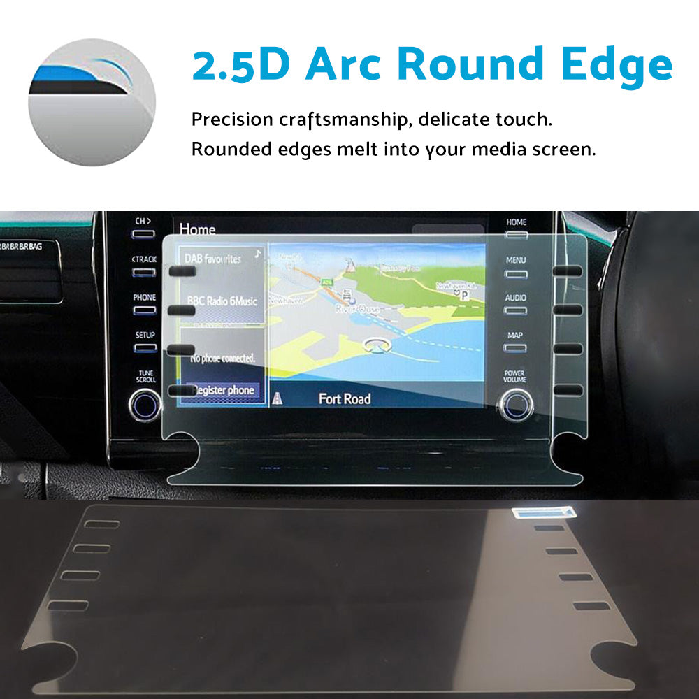 Suitable For Toyota HiLux 2021-2022 Car Touchscreen Protector Tempered Glass 8in
