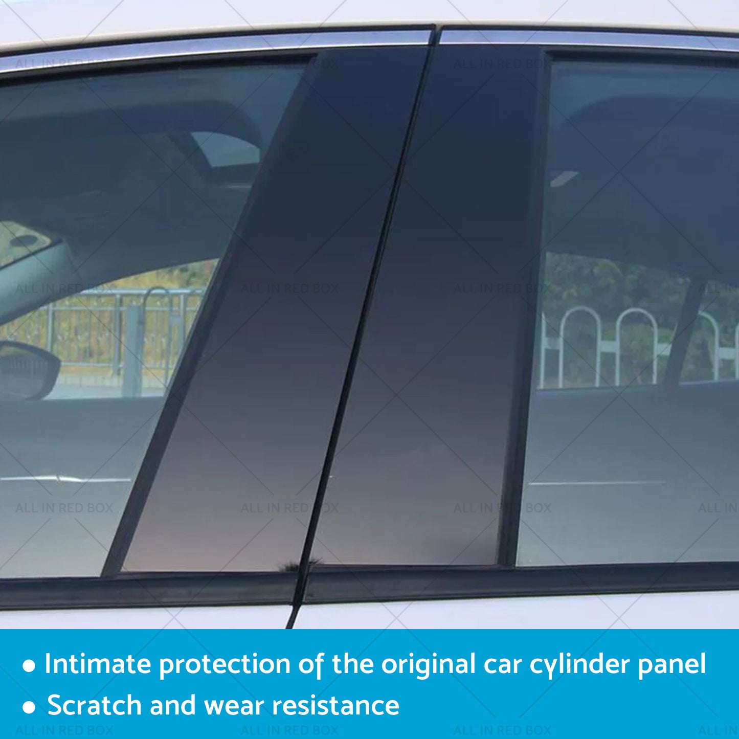 {{ 6x Black Pillar Post Cover Trims Suitable for Infiniti G35 G37 Sedan 02-13 }} - Buy Car Parts Online at {{ Kaka Auto Parts }}.