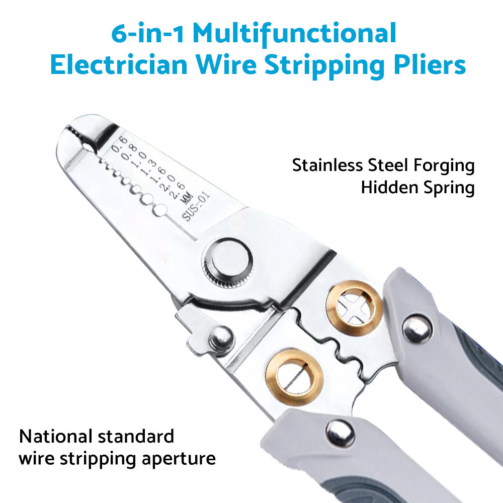 {{ Wire Stripper Pliers Multifunctional Electric Cable Stripper Crimper Cutter Tool }} - Buy Car Parts Online at {{ Kaka Auto Parts }}.