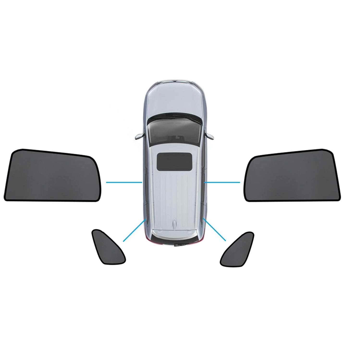 Car Window Magnetic Mesh Sun Blind Shades Suitable For Mitsubishi ASX 2010-2025