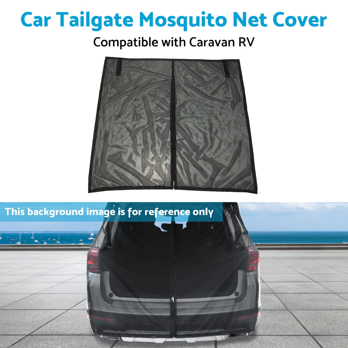 Car Tailgate Mosquito Net Cover Suitable for Caravan RV T4 T5 T6 Motorhome