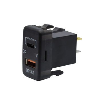 compare product Type-C  USB Car Charger Adapter Voltmeter Suitable For Land Cruiser Prado 120