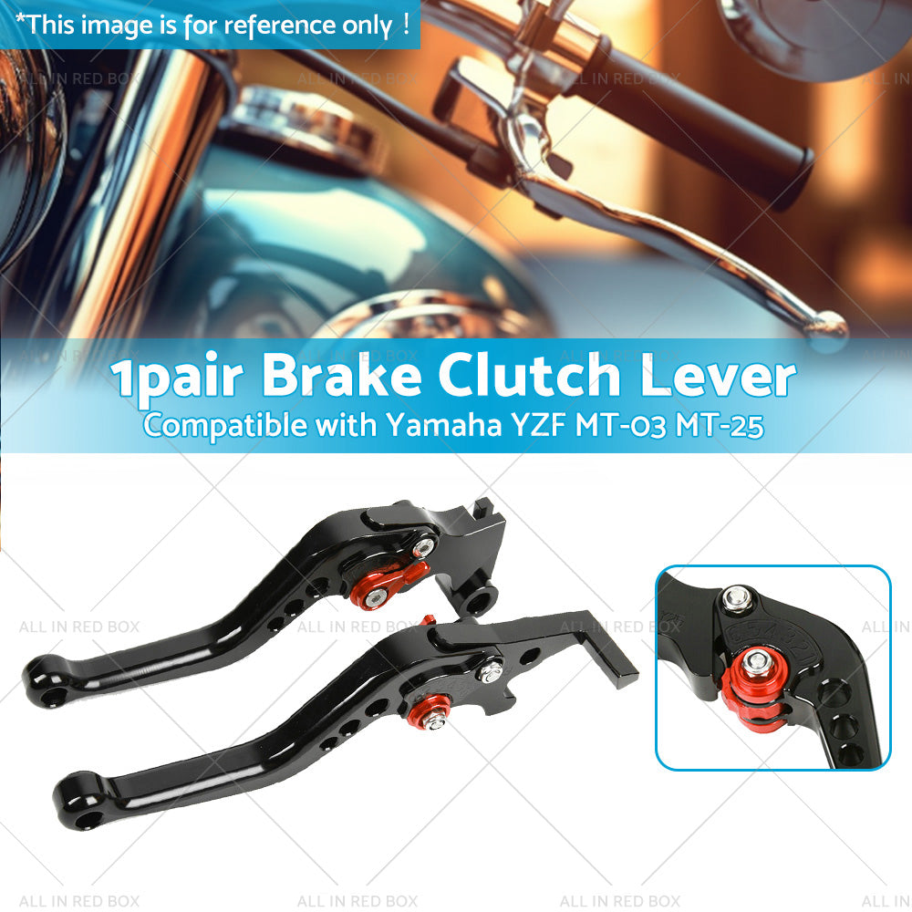{{ Short Clutch Brake Levers CNC Suitable for Yamaha YZF R3 R25 MT03 MT25 2014-2021 }} - Buy Car Parts Online at {{ Kaka Auto Parts }}.